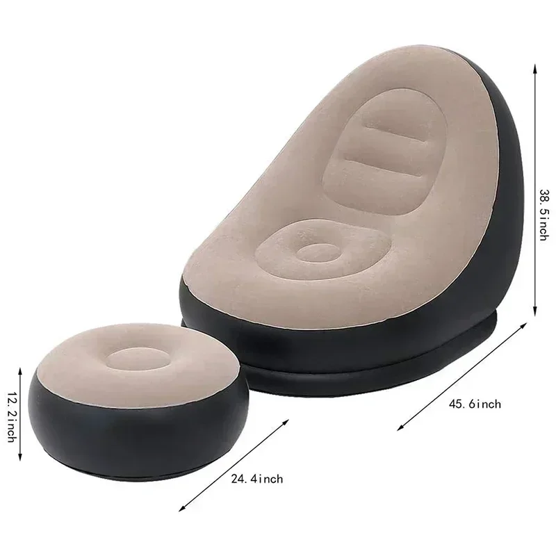 Foldbar luftsofa – Behagelig sofa til indendørs og udendørs brug