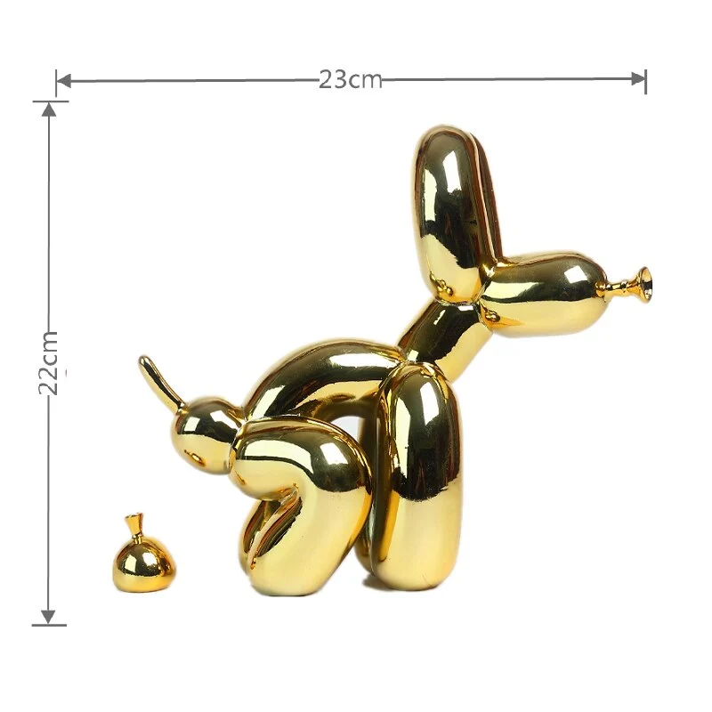 Resin Figur af Ballonhund