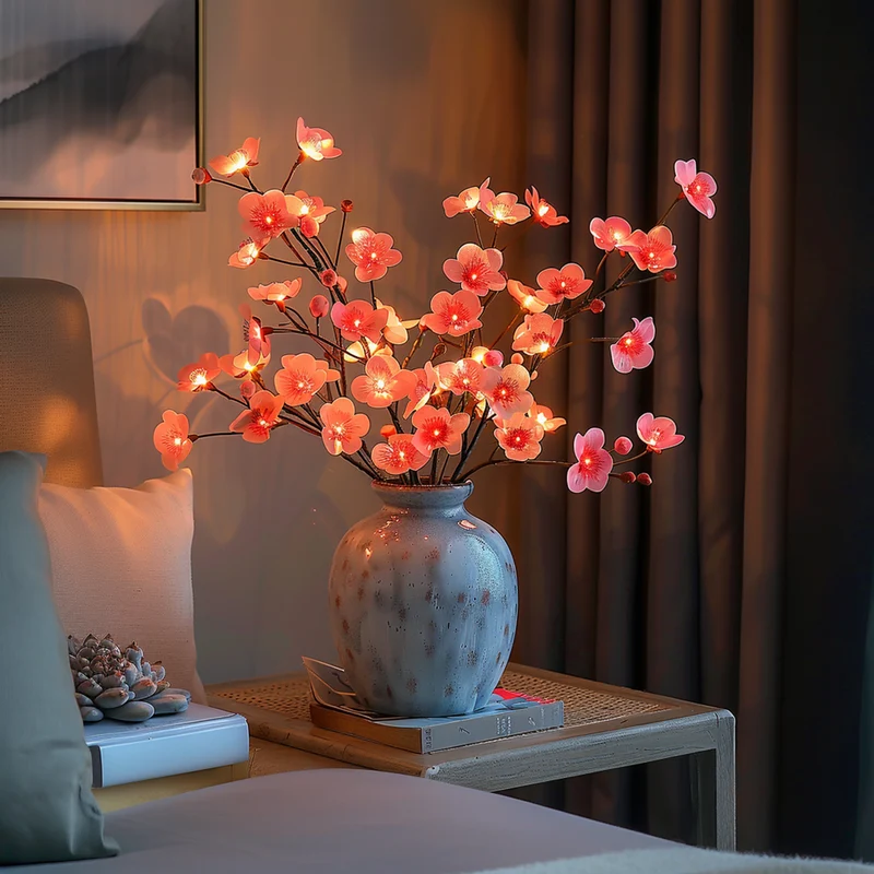 LED Lyskæde med Olivengren Design