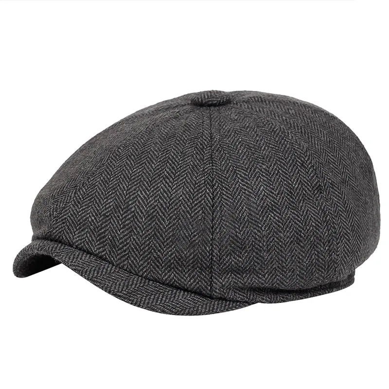 Klassisk Vintage Newsboy Hat – Unisex Model