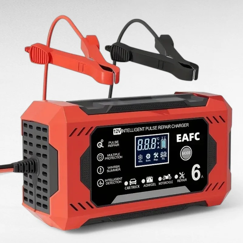 Biloplader med LCD-skærm – 12V/24V, impulsgenerering reparation