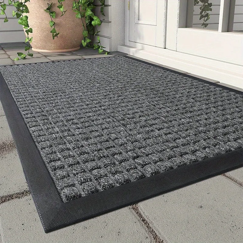 Elegant dørmåtte med gitterdesign til en velholdt indgang