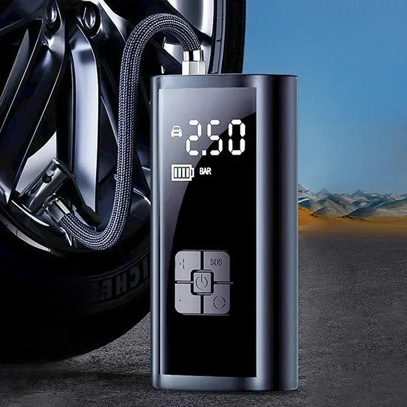 Batteridrevet luftkompressor | 150 PSI | Kompakt design | 6000mAh