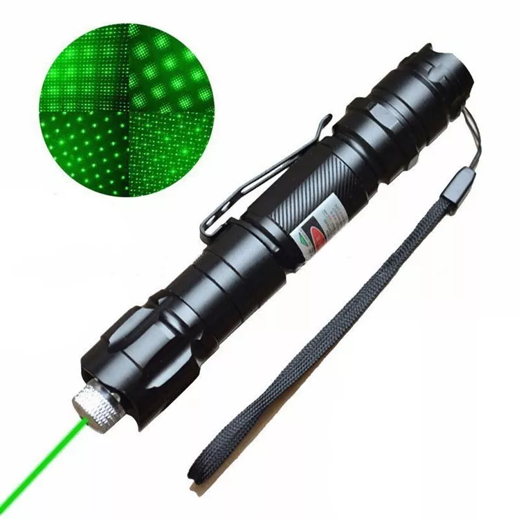Genopladelig Grøn Laserpeger med Lang Rækkevidde