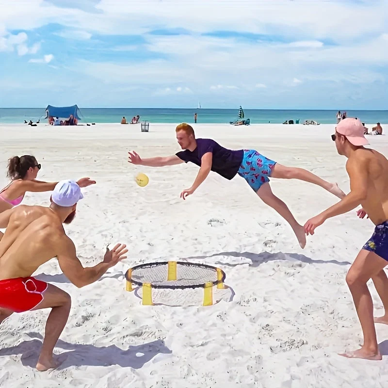 Kompakt Mini Volleyball Sæt – Spil Overalt, Når Som Helst