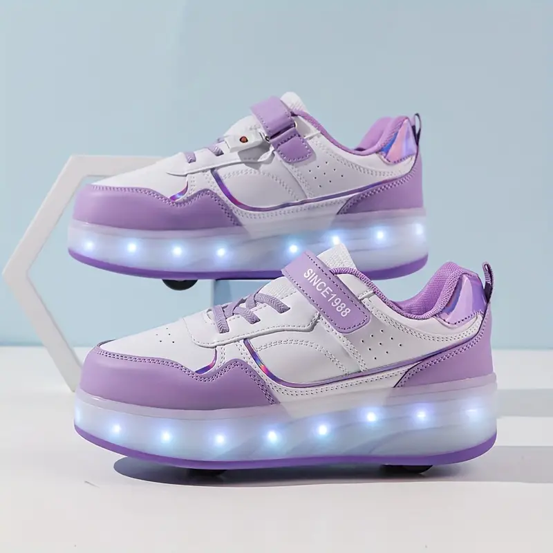 Rul med stil – Lysende sneakers med indbyggede hjul
