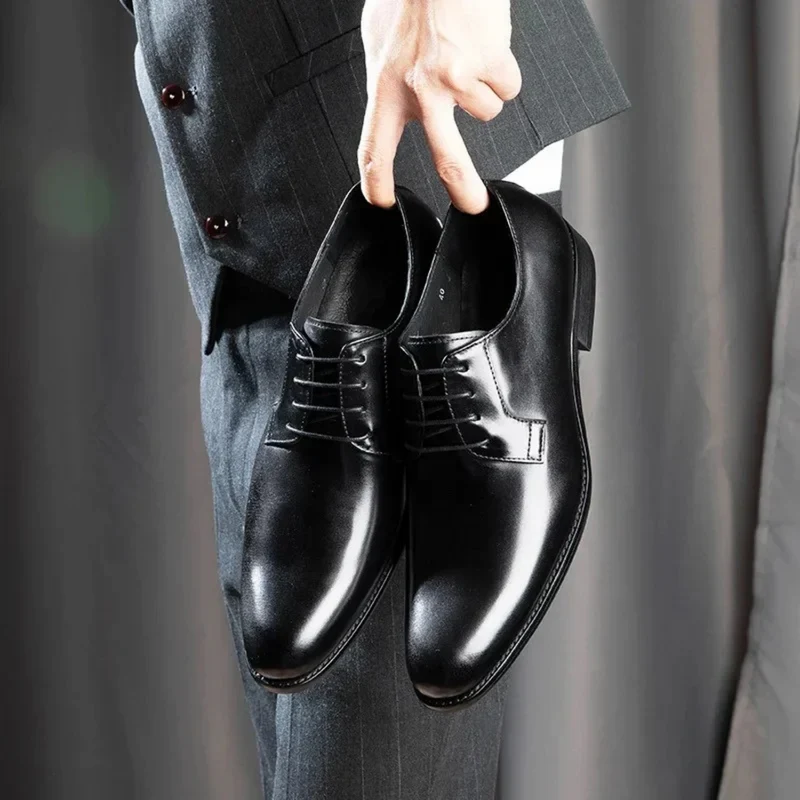 Elegante Herresko i Premium Læder | Komfort og Stil