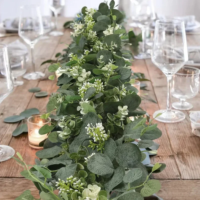 Sæt af Eucalyptus Guirlander | 2 Stykker | 180 cm | Naturlig Skønhed