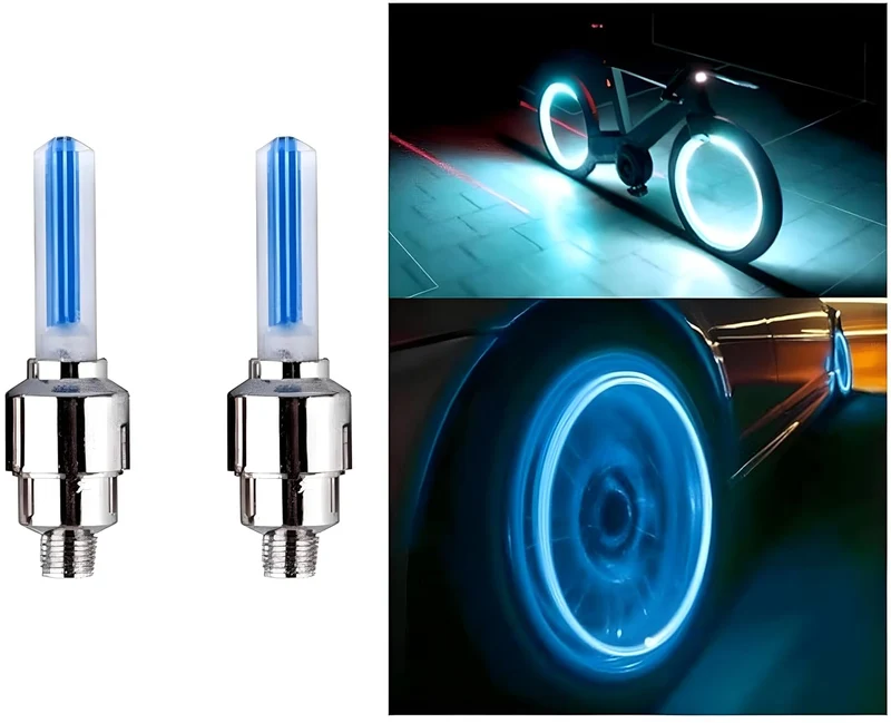 Sæt med 4 Lysende Ventilpropper – LumenCaps