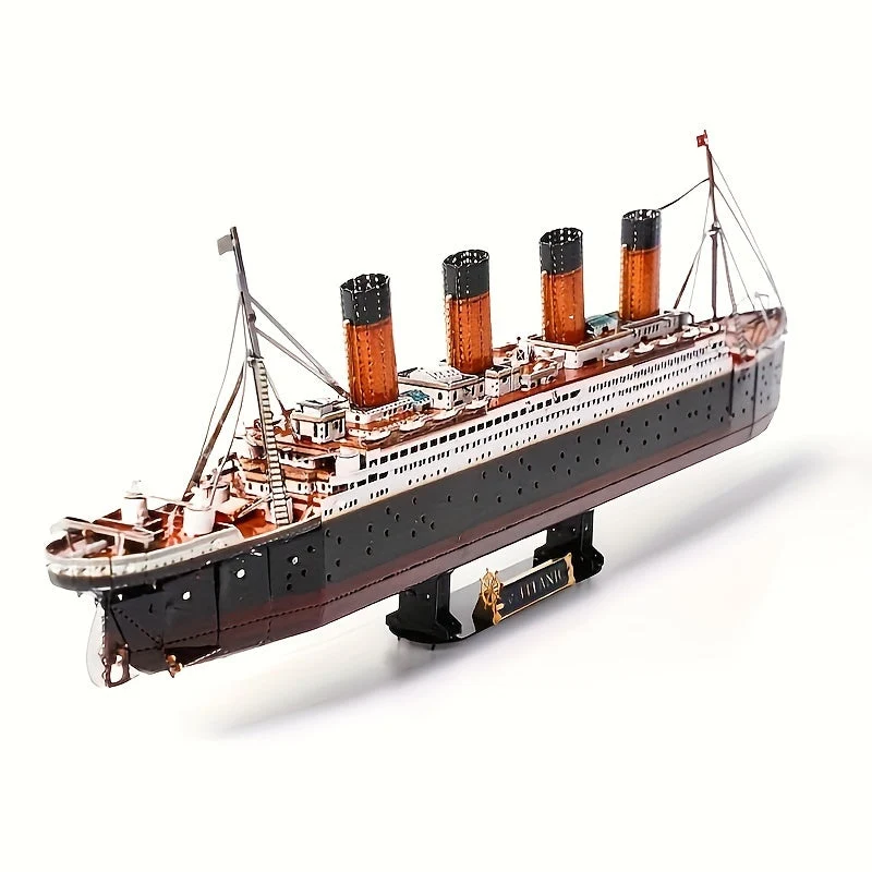 3D Metal Titanic Model – Detaljeret DIY Model til Kreative