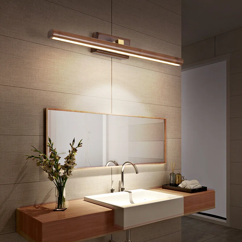 Elegant Væglampe i Sort Valnød med LED-belysning