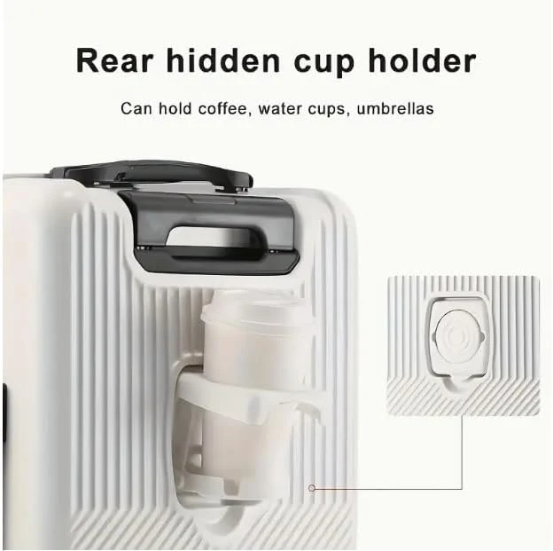 Smart Rejsetaske 50,8 cm med Indbygget Kopholder og USB-port
