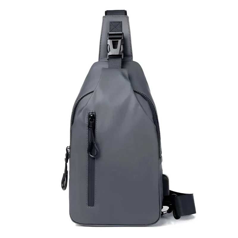 Justerbar Sort Crossbody Taske til Mænd - Mode Crossbody Taske