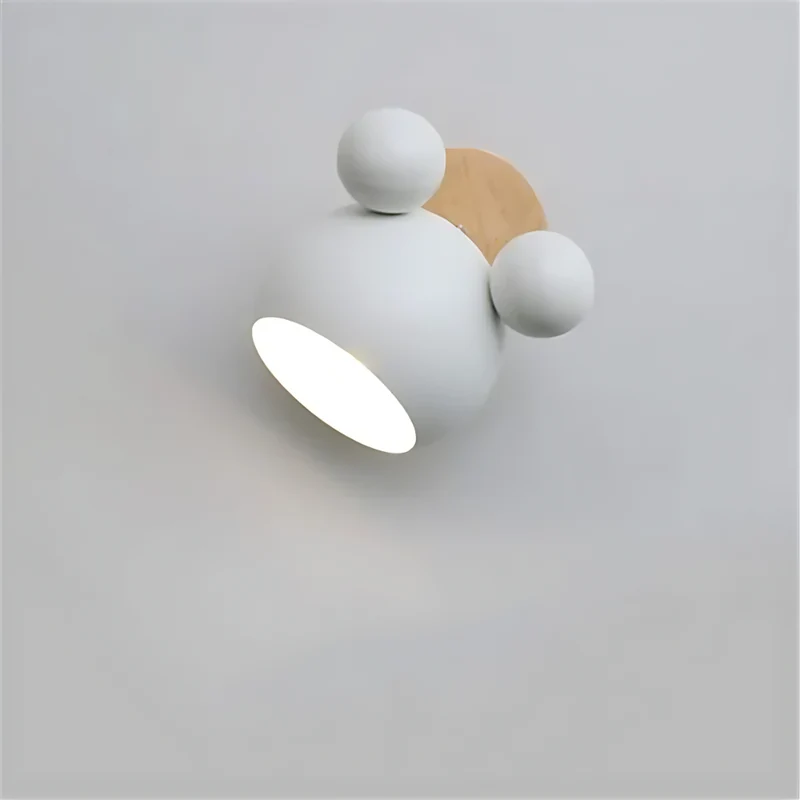 Nordeuropæisk Væglampe med LED i Mickey-form til Børneværelse