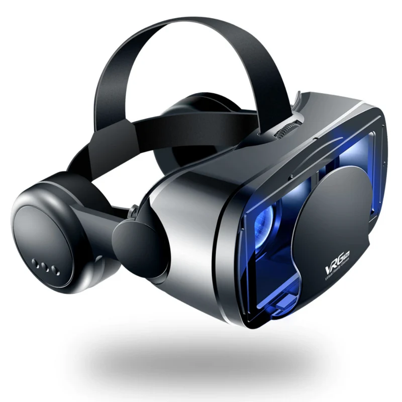 Smart VR Briller med Indbyggede Høretelefoner til iPhone og Android