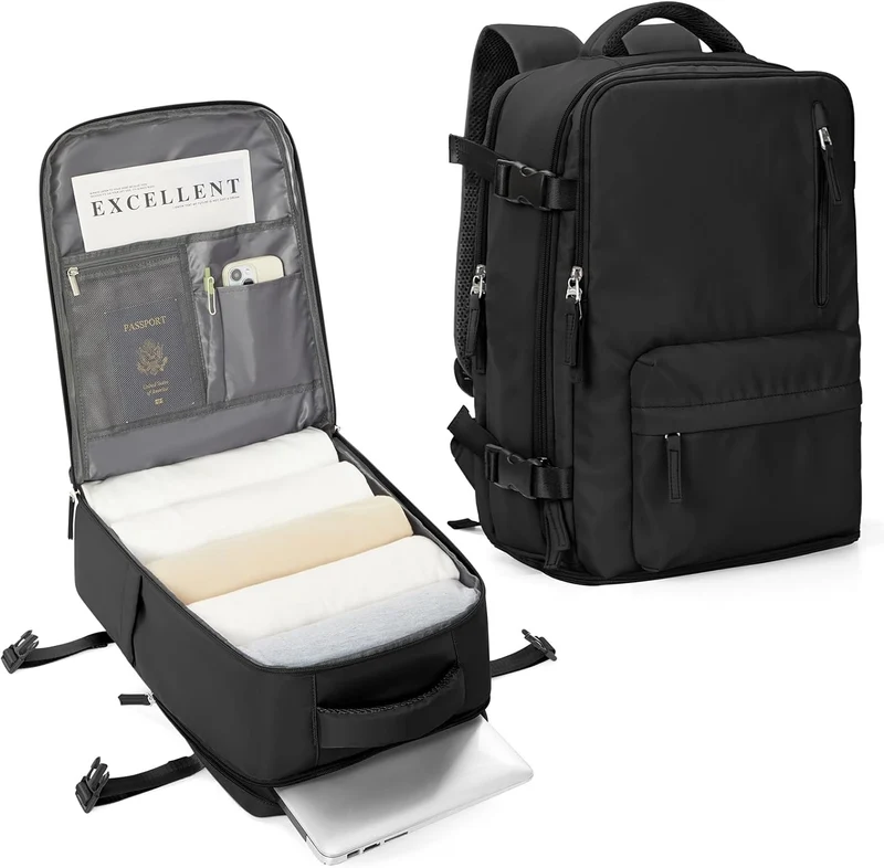 Praktisk laptoptaske med justerbar skulderrem og flere rum