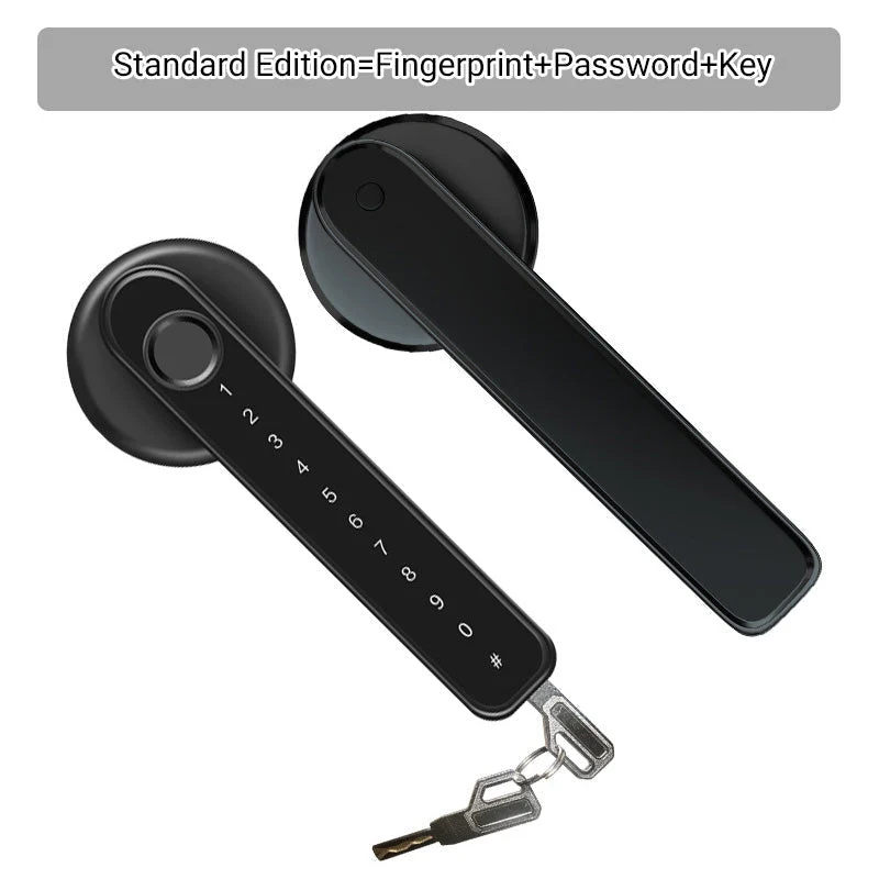 Smart Dørhåndtag med Fingeraftryk og Bluetooth App Kontrol