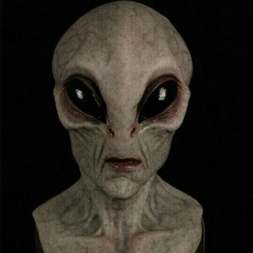 Realistisk Rumvæsen Maske CosmicMorph | Håndmalet Halloween Kostume Tilbehør
