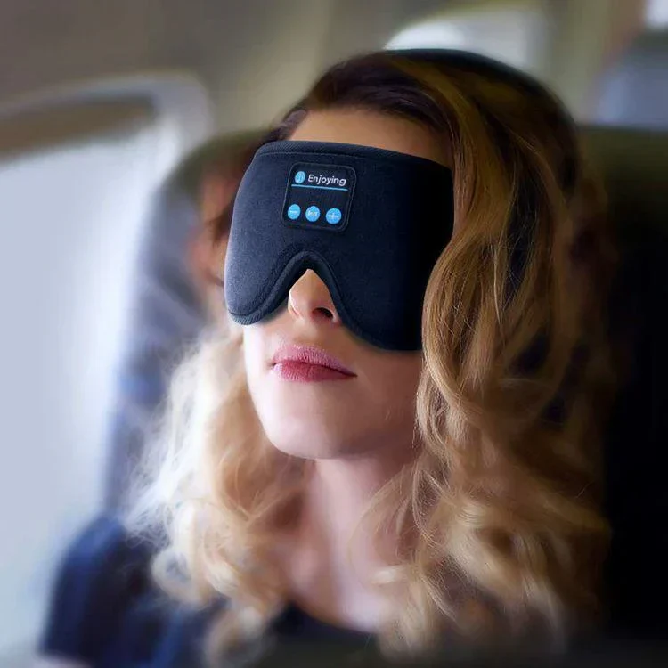 Bluetooth Øjenmaske til Støjdæmpning – Ideel til Rejser og Meditation