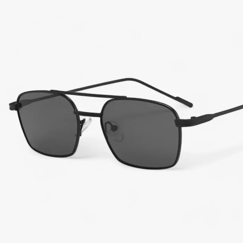 Unisex vintage solbriller med dobbelt bro
