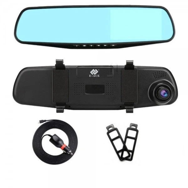 Full HD Bakspejl med Indbygget Kamera – SkyGuard