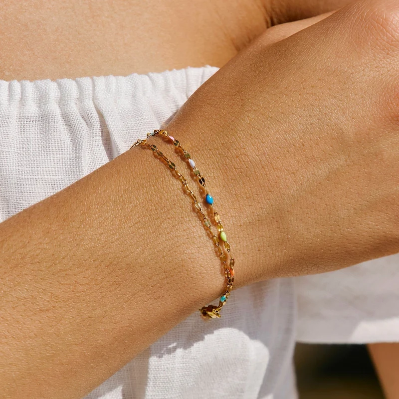 Farverig Delikat Armbånd - Nova