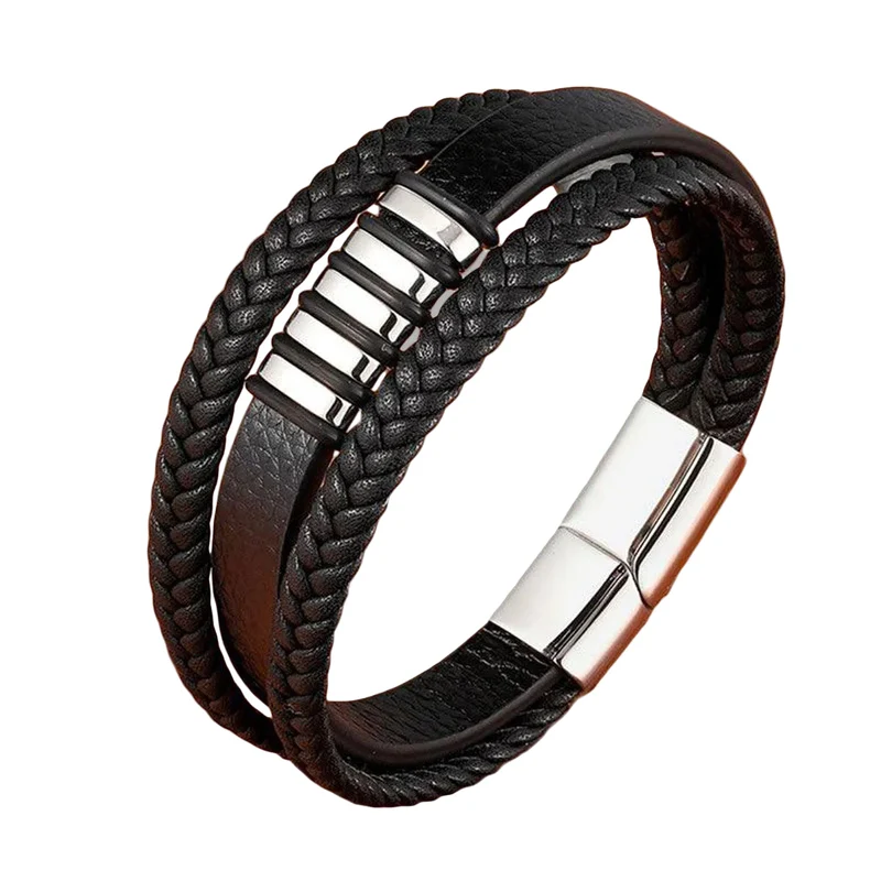 Stilfuld Læderarmbånd til Mænd - Tidløs Elegance