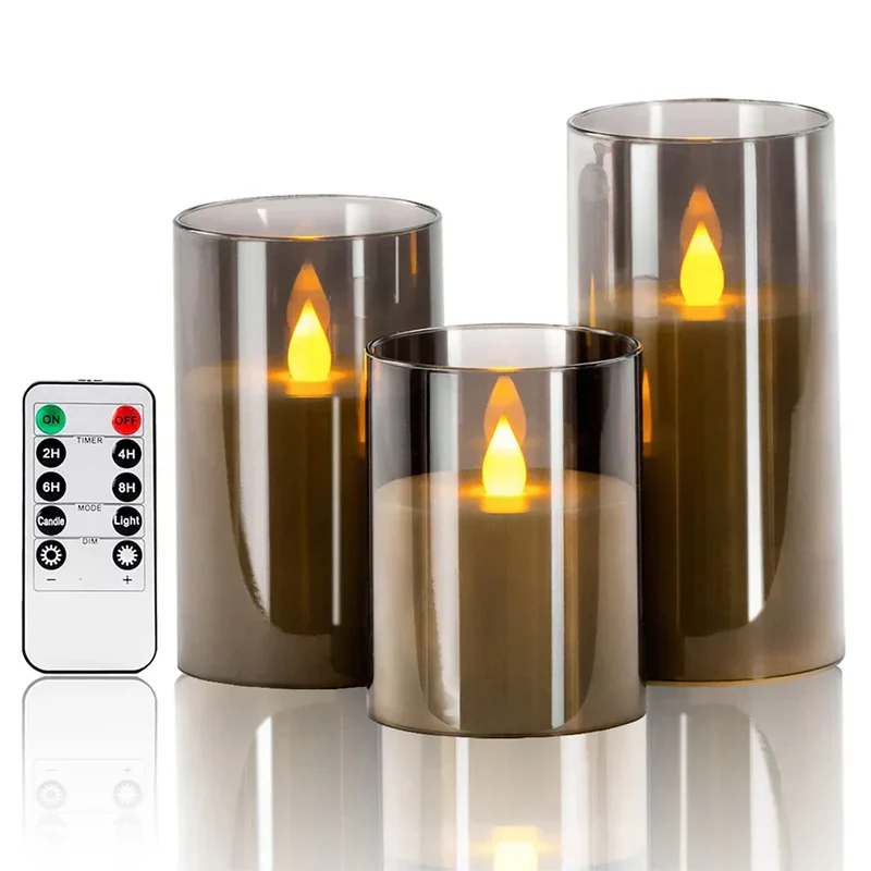 Realistiske LED-lys med naturtro flammeeffekt