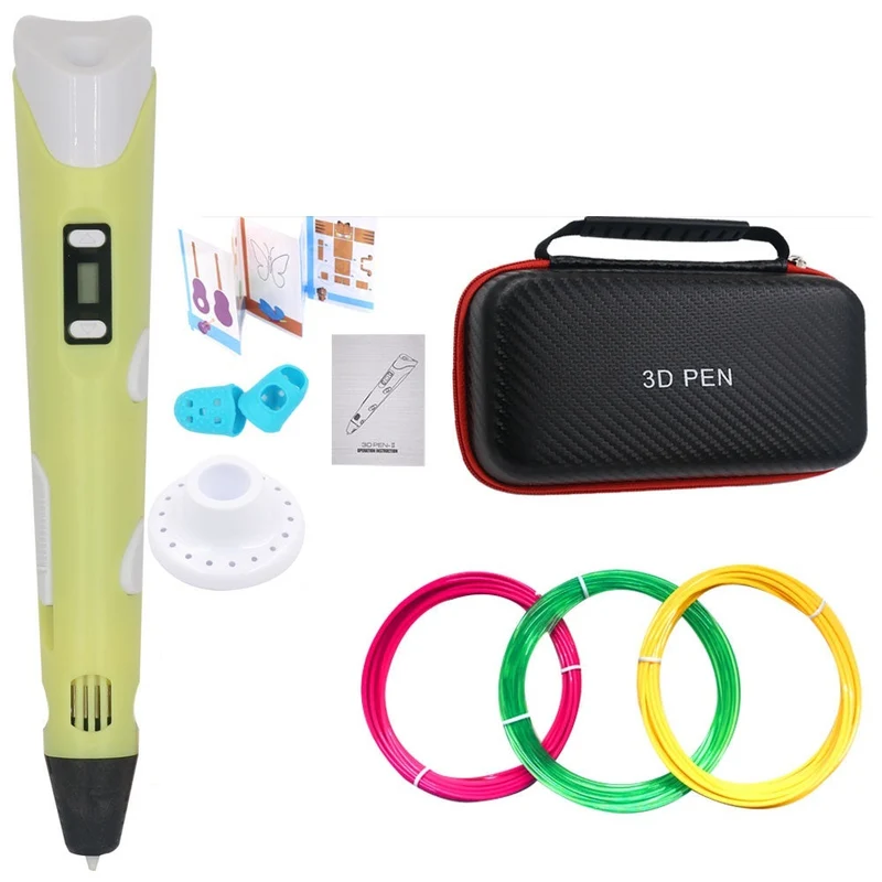 3D Pen til DIY med 200M PLA Filament - Gave til Børn