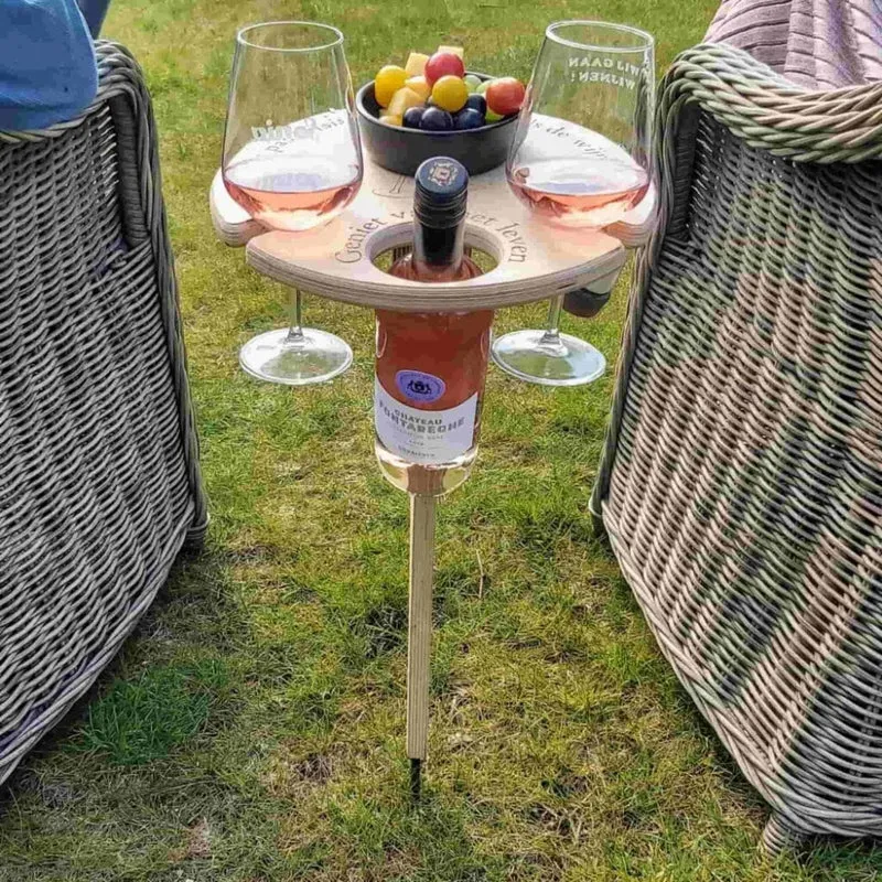 Bærbart Udendørs Vintablet - Perfekt til Picnic & Strand