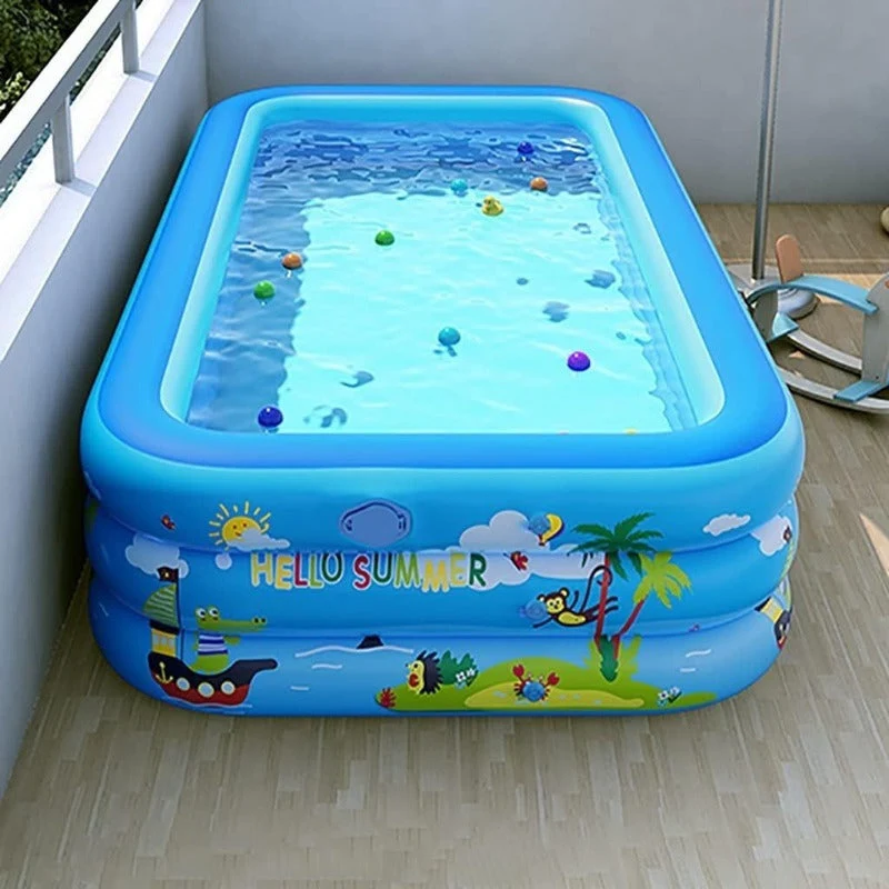 Børnevenlig oppustelig pool Ocean Splash – Tykt PVC til have sjov