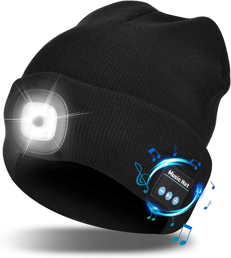 Smart Beanie med Bluetooth og LED Lys