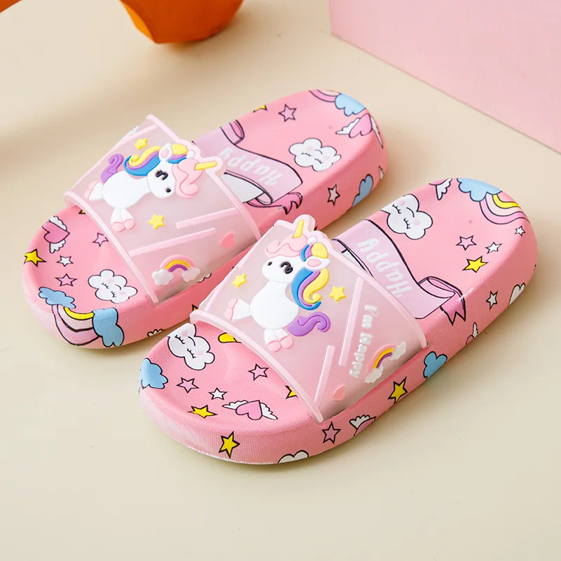 Unicorn Slippers til Børn – Perfekte til Indendørsbrug og Badeværelset