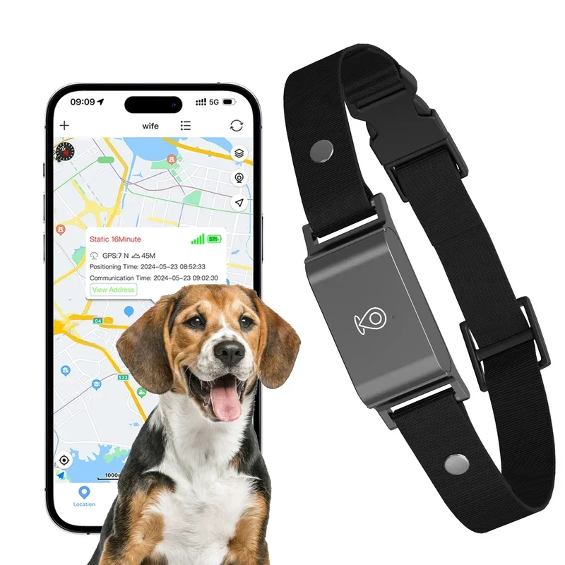 Vandtæt GPS-halsbånd til hunde og katte