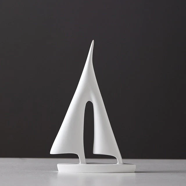 Maritim Vela Statue | Elegant Indendørs Dekoration i Harpiks