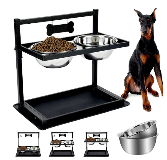 Premium Høj Foderstation til Hunde - FidoFeast