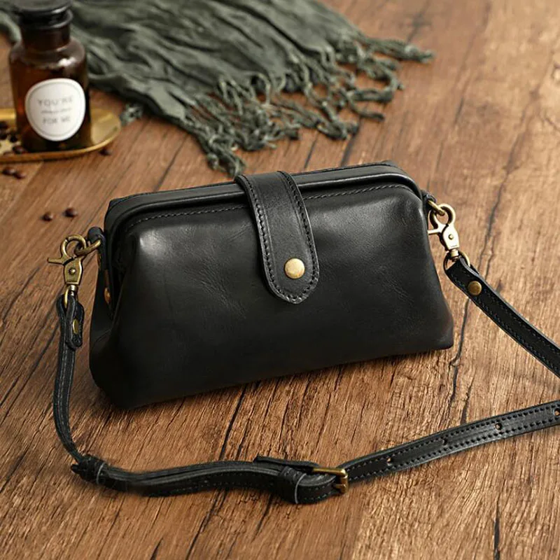 Stilfuld Vintage Crossbody Taske - Elegance og Funktionalitet