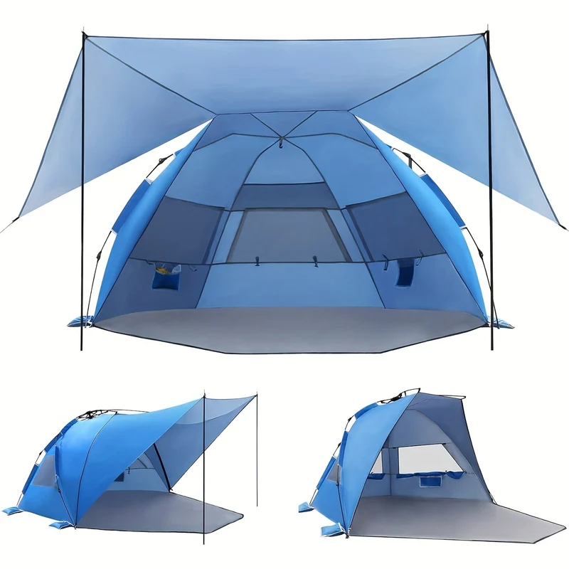 Smart Strandtelt SkyShade – Let og Rumligt til 4-6 Personer