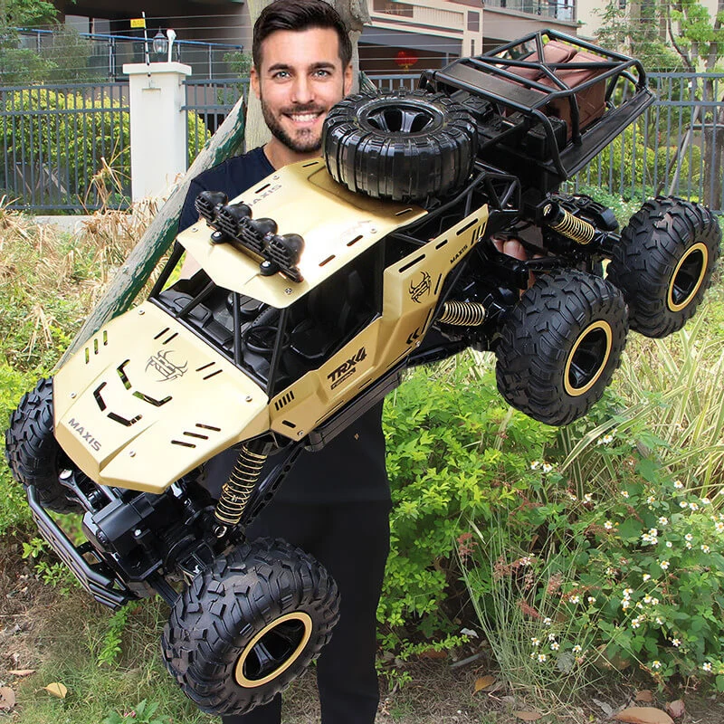 Terræn RC Lastbil med 6 Hjul | 1:12 Monstermodel med 52 km/t