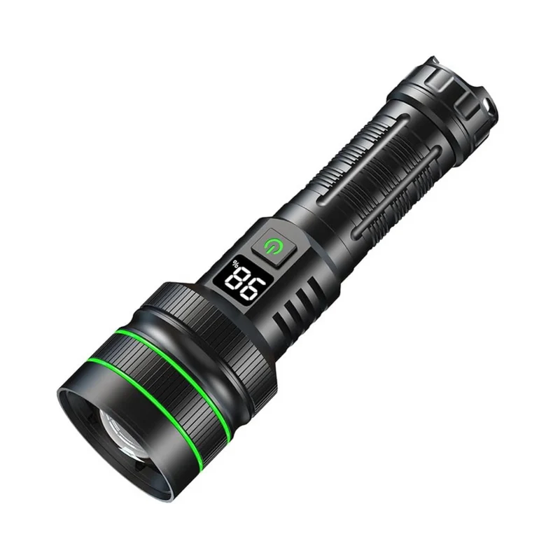 Superstærk LED-lommelygte med justerbart zoom - LuminMax