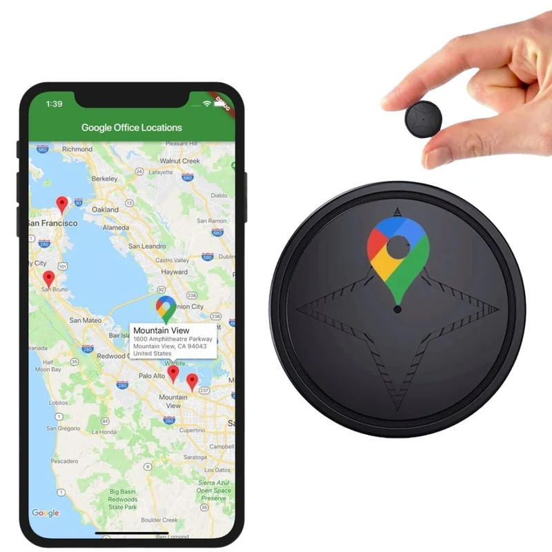 Fleksibel GPS Tracker med Magnetfester til Køretøjer