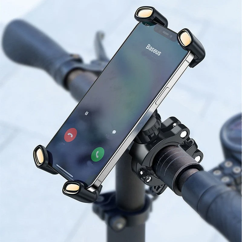 Cykel telefonholder med 360° justering og nem montering til cykler, motorcykler, og scootere