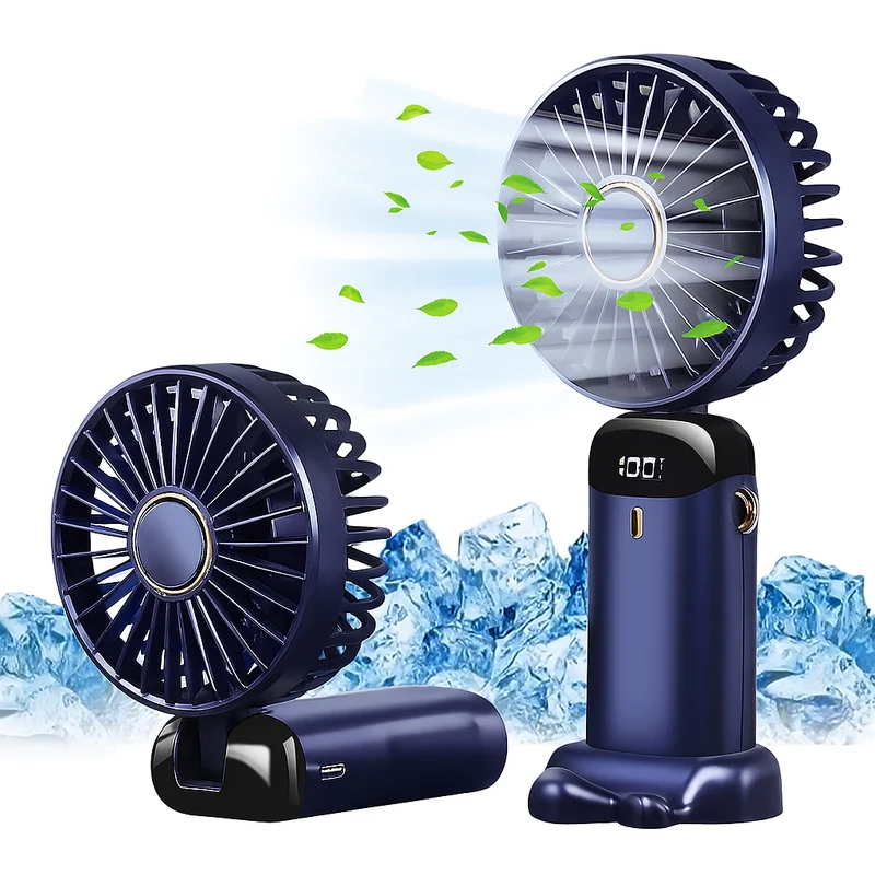 Bærbar Genopladelig Ventilator med 5000mAh Batteri