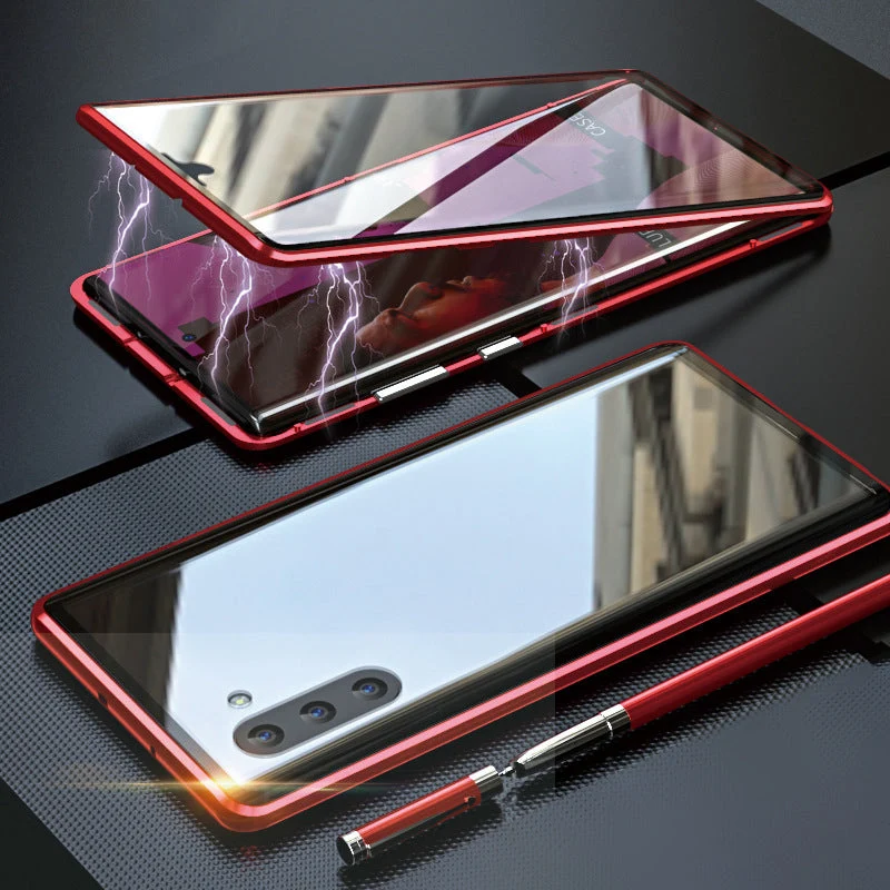 Hærdet Glas To-sidet Telefonetui til Samsung