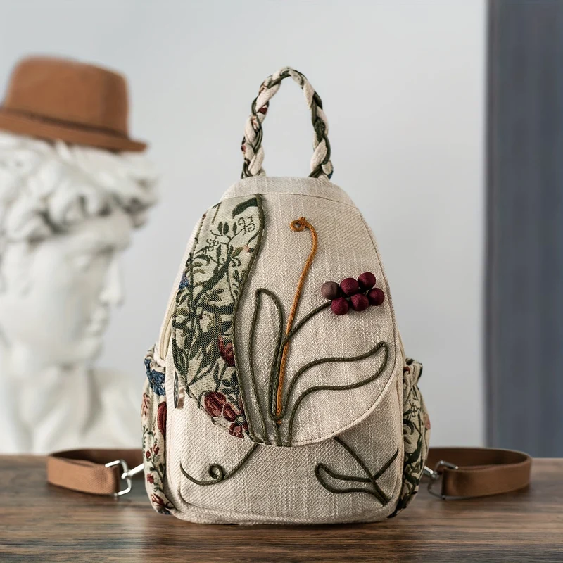 Farverig EthnoStyle Taske – Praktisk og Håndlavet