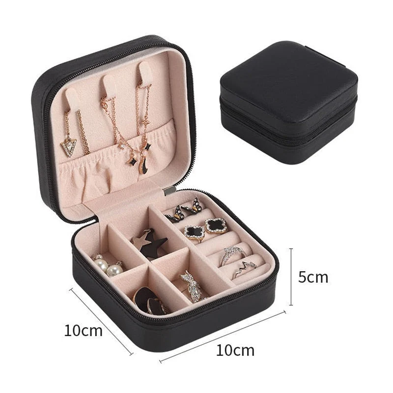 Smykke-Organizer Kasse med Glitrende Design