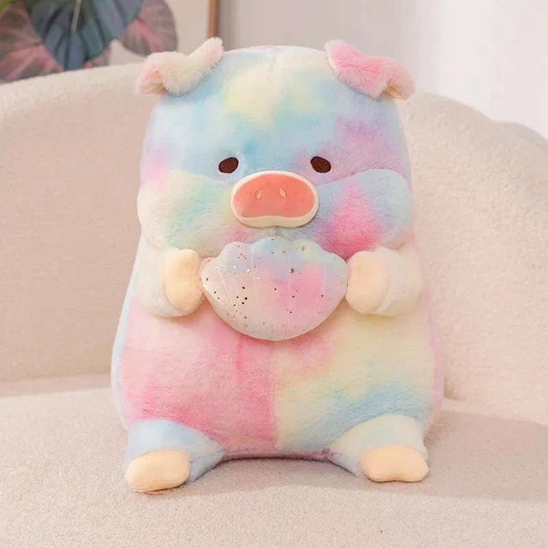Galaxy Regnbue Svineholdende Musling Plush Figur