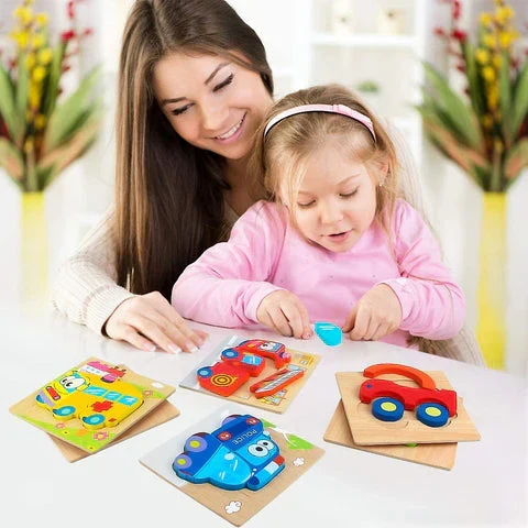 Montessori Dyrepuslespil - Styrker Finmotorikken