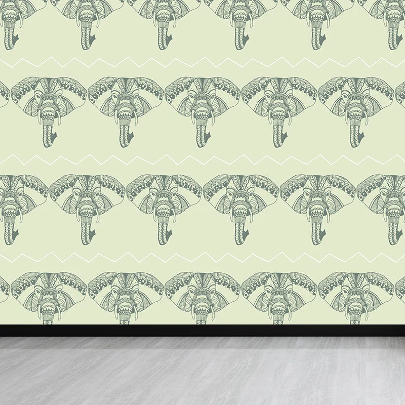 Abstrakt mønster tapet i moderne design af non-woven materiale