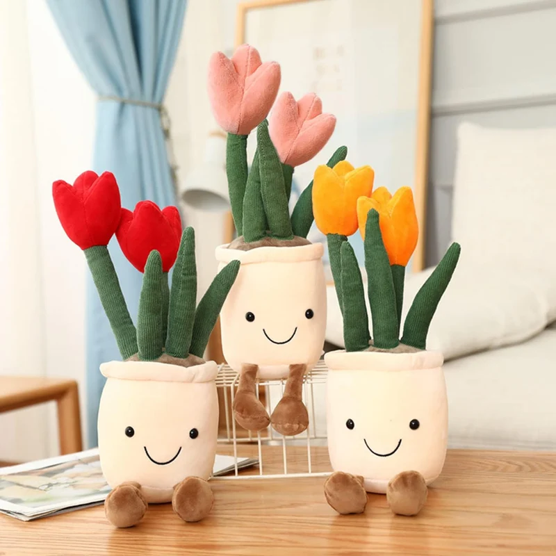 Farverig Blomster Krammefigur